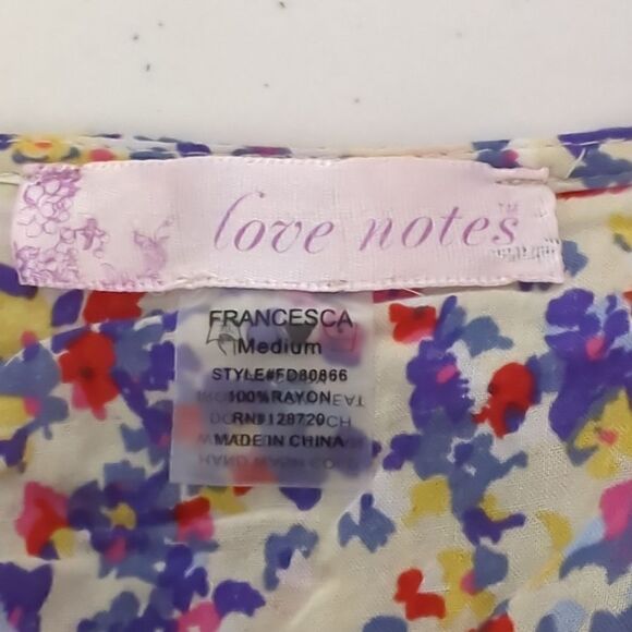 Love Notes Floral Tulip Sleeve Blouse - Picture 6 of 6